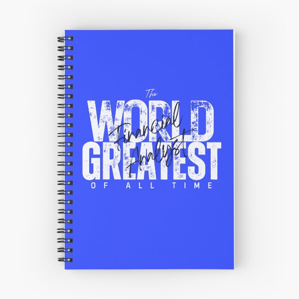 Item preview, World Greatest Financial Analyst -Coworker Career Change Gift For Women - Minimalist Blue designed and sold by Doiemacreations.