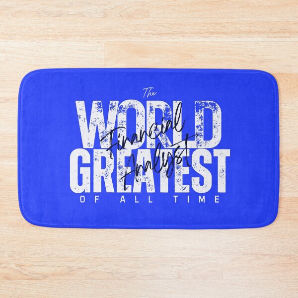 Item preview, World Greatest Financial Analyst -Coworker Career Change Gift For Women - Minimalist Blue designed and sold by Doiemacreations.