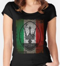 Camiseta entallada de cuello redondo MASERATI