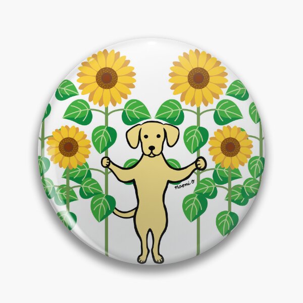 Item preview, Yellow Labrador Summer Sunflowers designed and sold by HappyLabradors.