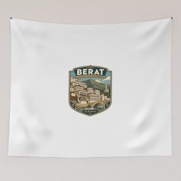 Item preview, Berat City Of A Thousand Windows Albania Travel Souvenir designed and sold by Simsimah26Parks.