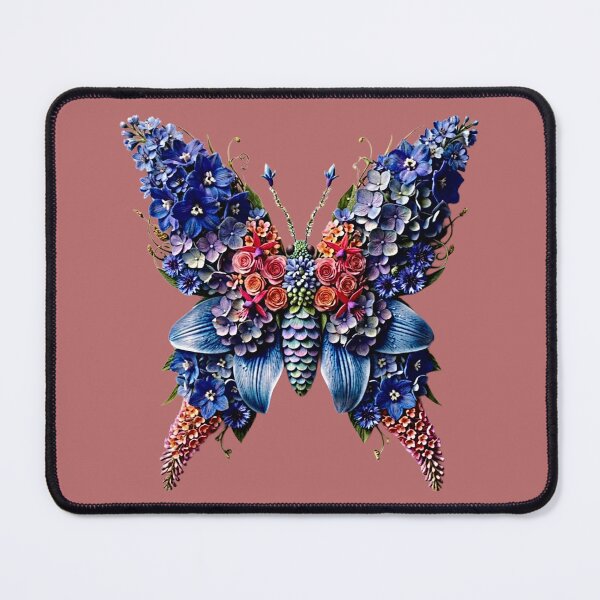 Item preview, Floral Butterfly Mosaic - Enchanted Botanical Wings Art designed and sold by mackyartsstudio.