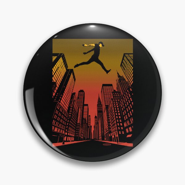 Item preview, Parkour Traceur Urban Athlete Sunset City Free Runner Jump designed and sold by GrandeDuc.