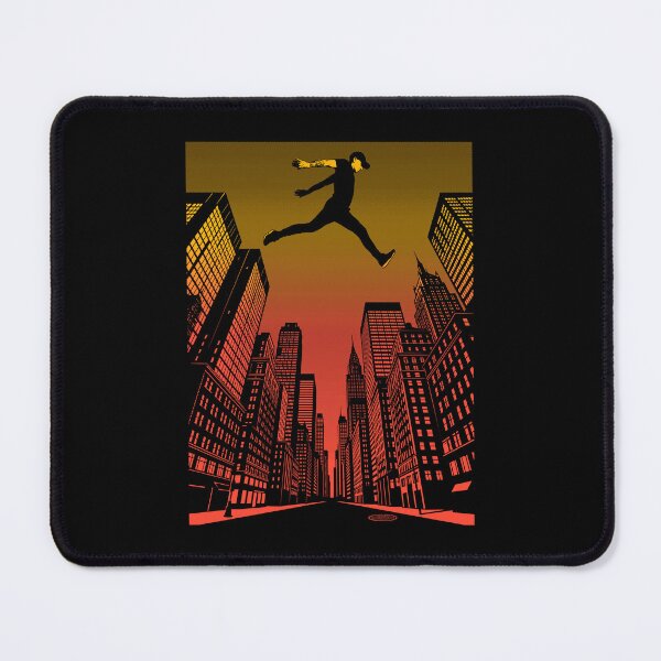 Item preview, Parkour Traceur Urban Athlete Sunset City Free Runner Jump designed and sold by GrandeDuc.