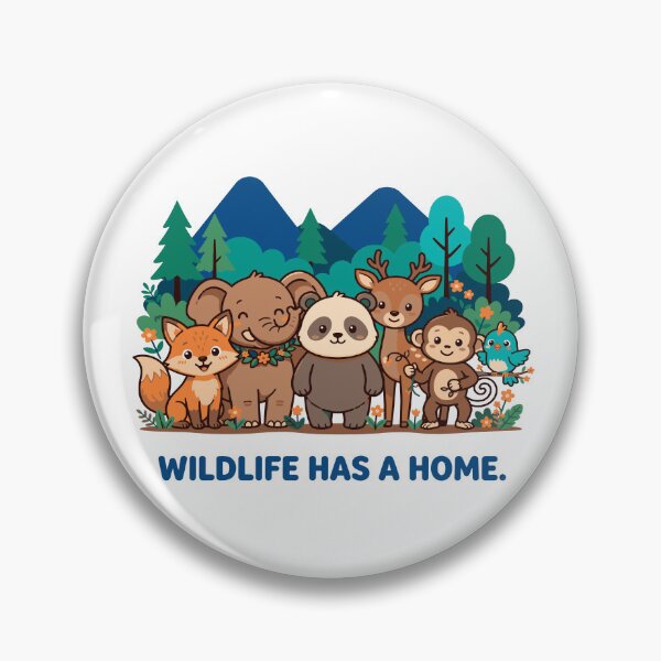 Item preview, Wildlife Has A Home Cute Forest Animal Friends designed and sold by Nuvoro Eco Awareness.