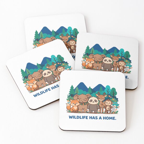 Item preview, Wildlife Has A Home Cute Forest Animal Friends designed and sold by Nuvoro Eco Awareness.