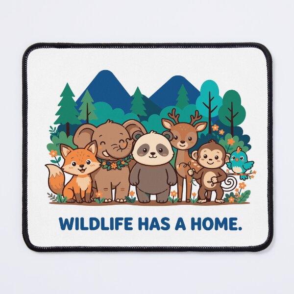 Item preview, Wildlife Has A Home Cute Forest Animal Friends designed and sold by Nuvoro Eco Awareness.