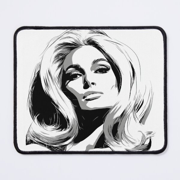 Item preview, Retro glamorous woman – Elegant black and white portrait Main tag designed and sold by ateliermnp.