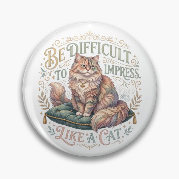 Item preview, Be Difficult to Impress. Like a Cat. designed and sold by RunningWhiskers.
