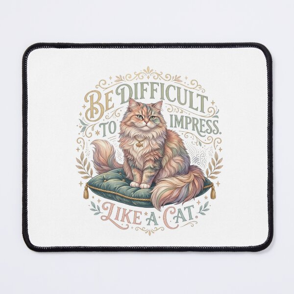 Item preview, Be Difficult to Impress. Like a Cat. designed and sold by RunningWhiskers.