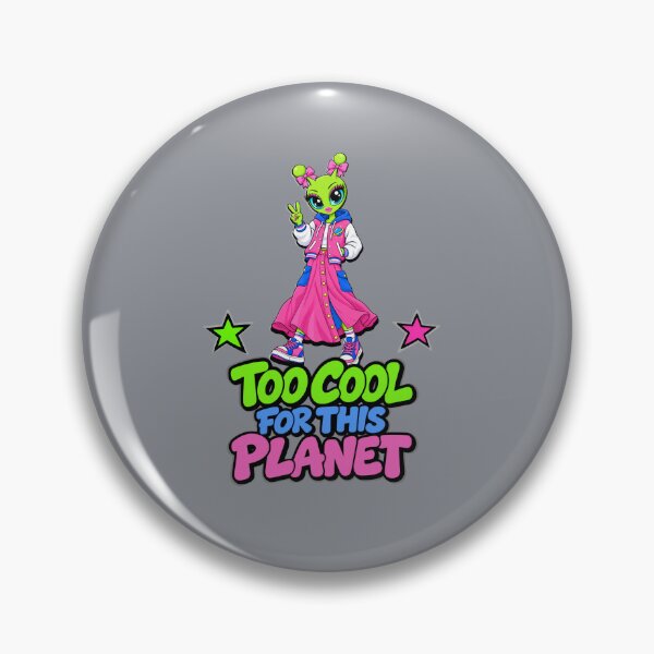 Item preview, Too Cool for This Planet – Alien Girl designed and sold by Aimetoi.
