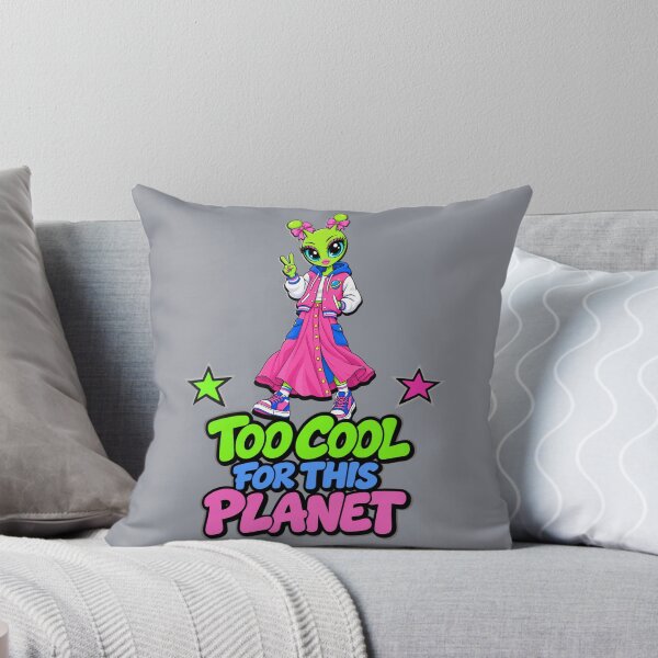 Item preview, Too Cool for This Planet – Alien Girl designed and sold by Aimetoi.