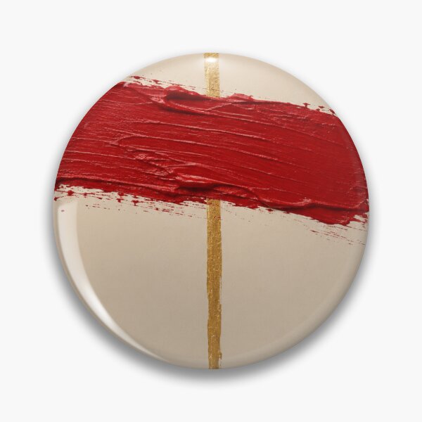 Item preview, Minimalist Red Gold Foil Abstract Art designed and sold by Ink-verse-.