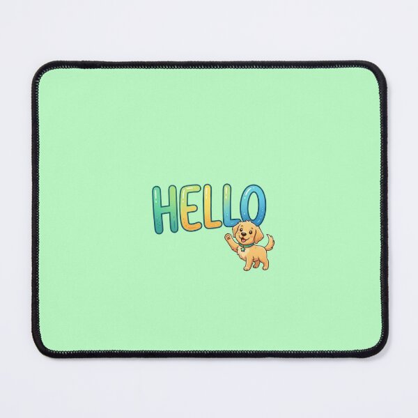 Item preview, Happy Golden Retriever puppy saying hello designed and sold by FootprintofLove.