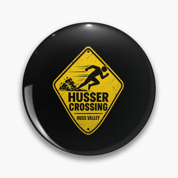 Item preview, Funny Husser Crossing Warning Sign designed and sold by elderberry.