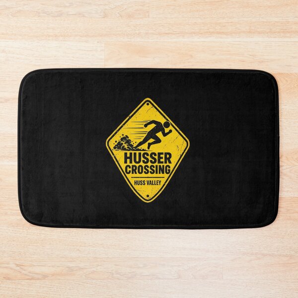 Item preview, Funny Husser Crossing Warning Sign designed and sold by elderberry.