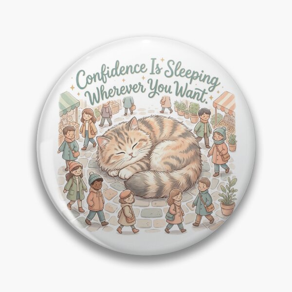 Item preview, Confidence Is Sleeping Wherever You Want designed and sold by RunningWhiskers.