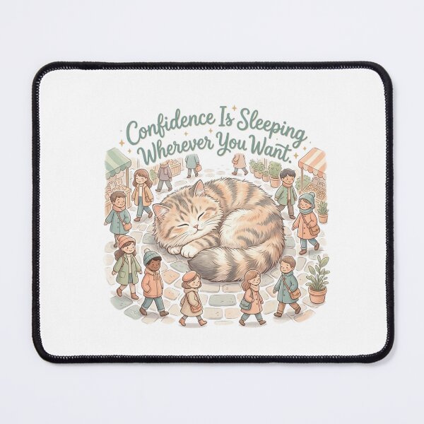 Item preview, Confidence Is Sleeping Wherever You Want designed and sold by RunningWhiskers.