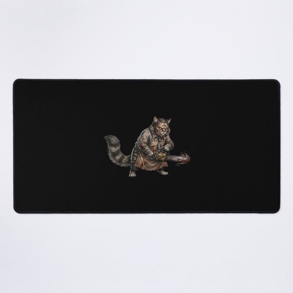 Item preview, Chainsaw Cat - Horror Slasher Killer Cat Dark Fantasy Art designed and sold by TOOBIC.