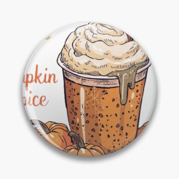 Item preview, Cute Pumpkin Spice Latte Vintage Autumn Coffee Illustration designed and sold by Adhdbrainstudio.