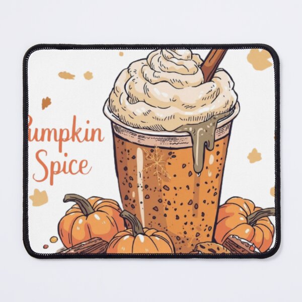 Item preview, Cute Pumpkin Spice Latte Vintage Autumn Coffee Illustration designed and sold by Adhdbrainstudio.