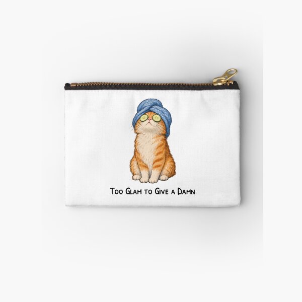 Item preview, Too Glam to Give a Damn – Funny Spa Cat designed and sold by H-Tsvetkova.