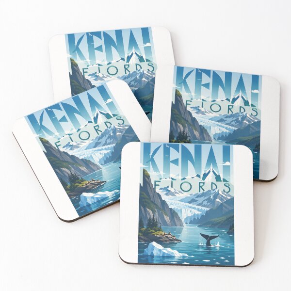 Item preview, Kenai Fjords Alaska Glaciers and Coastal Wilderness designed and sold by Places On Earth.