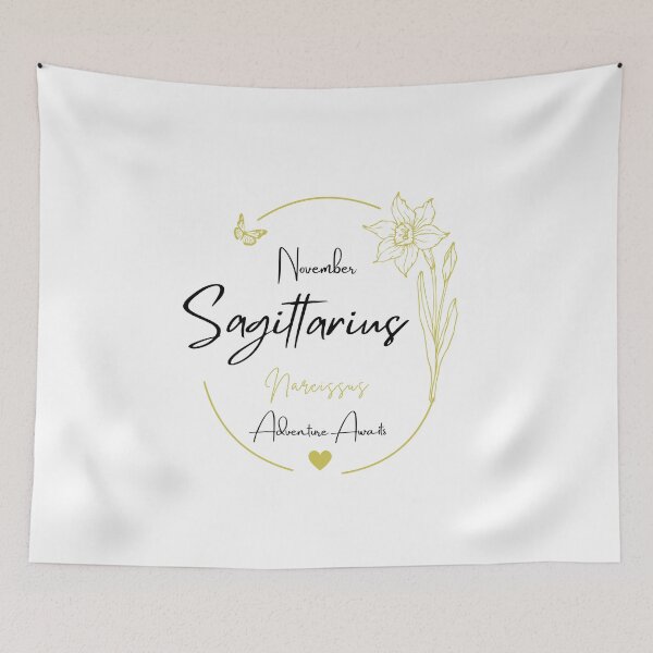 Item preview, November Sagittarius Narcissus | Adventure Awaits Zodiac Design designed and sold by FlareCraftStudio.