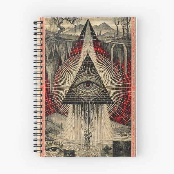 Item preview, Codex Meridian — Plate XV: Eye of Providence, Occult Landscape Print  designed and sold by Hermetic Codex.
