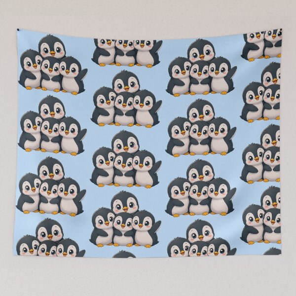 Item preview, Cute Baby Penguins Cuddle  designed and sold by Madhav Creations Studio.