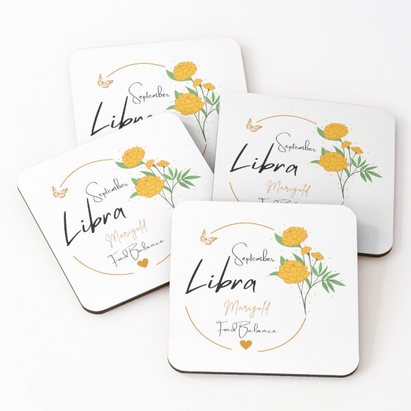 Item preview, September Libra Marigold | Find Balance Zodiac Design designed and sold by FlareCraftStudio.