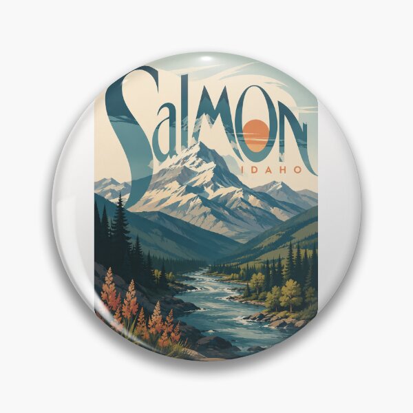 Item preview, Salmon Idaho Mountain Valley Along the Salmon River designed and sold by Places On Earth.