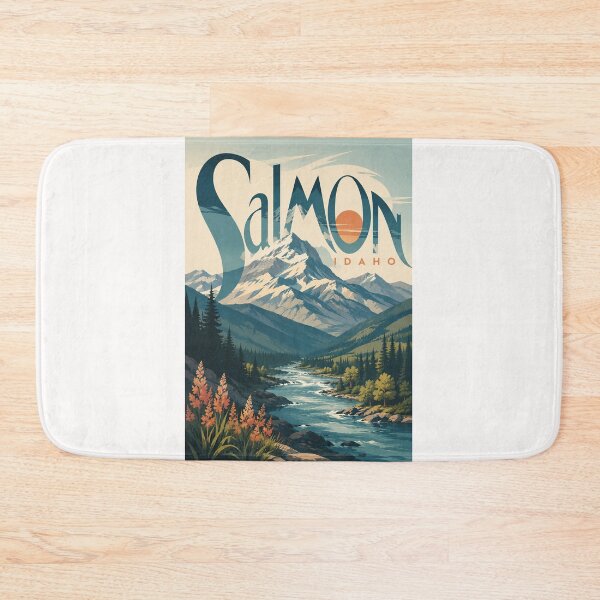 Item preview, Salmon Idaho Mountain Valley Along the Salmon River designed and sold by Places On Earth.