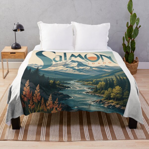 Item preview, Salmon Idaho Mountain Valley Along the Salmon River designed and sold by Places On Earth.