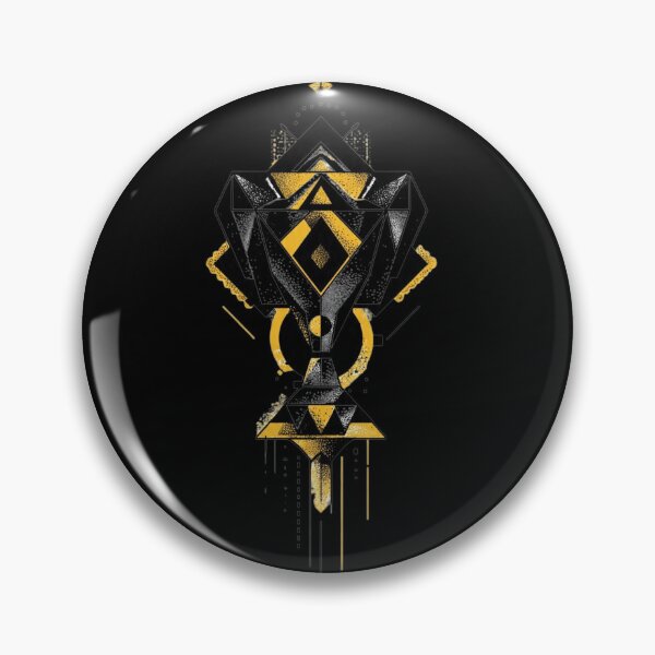 Item preview, Futuristic Geometric Trophy – Abstract Gold & Black Art designed and sold by GeoBeast.