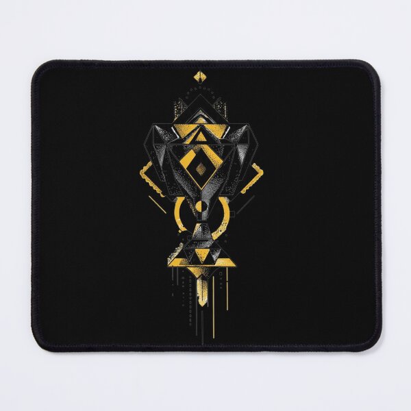 Item preview, Futuristic Geometric Trophy – Abstract Gold & Black Art designed and sold by GeoBeast.