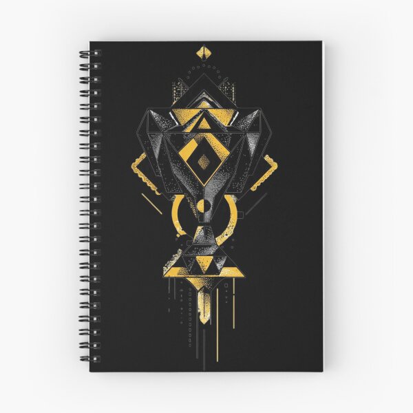Item preview, Futuristic Geometric Trophy – Abstract Gold & Black Art designed and sold by GeoBeast.