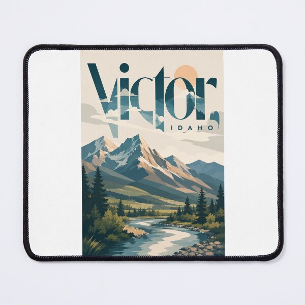 Item preview, Victor Idaho Teton Valley Mountains and Snake River Country designed and sold by Places On Earth.