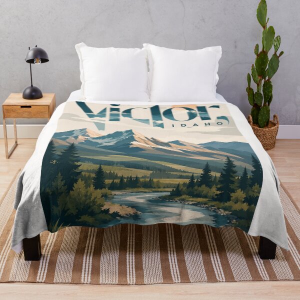 Item preview, Victor Idaho Teton Valley Mountains and Snake River Country designed and sold by Places On Earth.