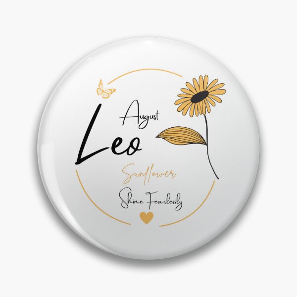 Item preview, August Leo Sunflower | Shine Fearlessly Zodiac Design designed and sold by FlareCraftStudio.