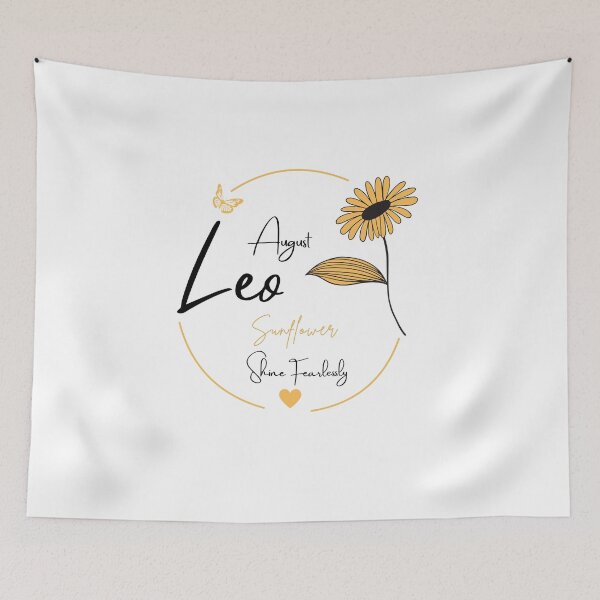 Item preview, August Leo Sunflower | Shine Fearlessly Zodiac Design designed and sold by FlareCraftStudio.
