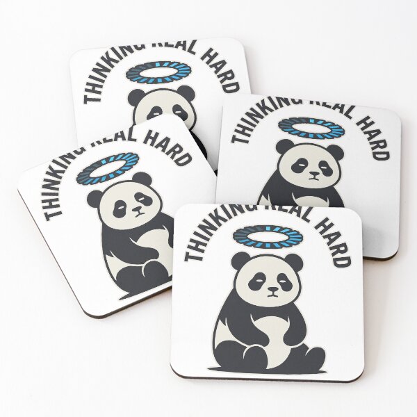 Item preview, Thinking Real Hard Panda Loading Spinner Funny Graphic Tee designed and sold by KIDEnia.