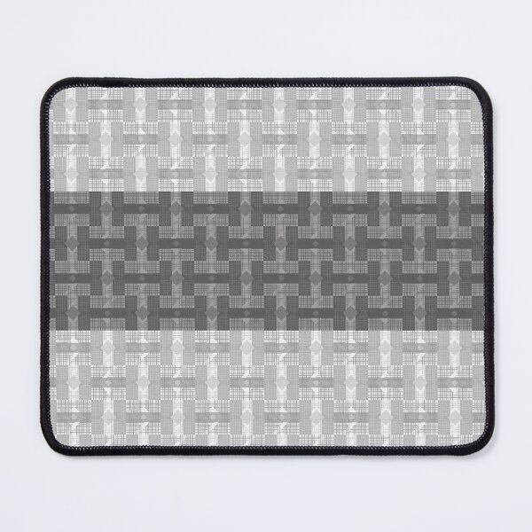 Item preview, Monochrome Grey Woven Diamond Grid designed and sold by PoeticRecipeST.