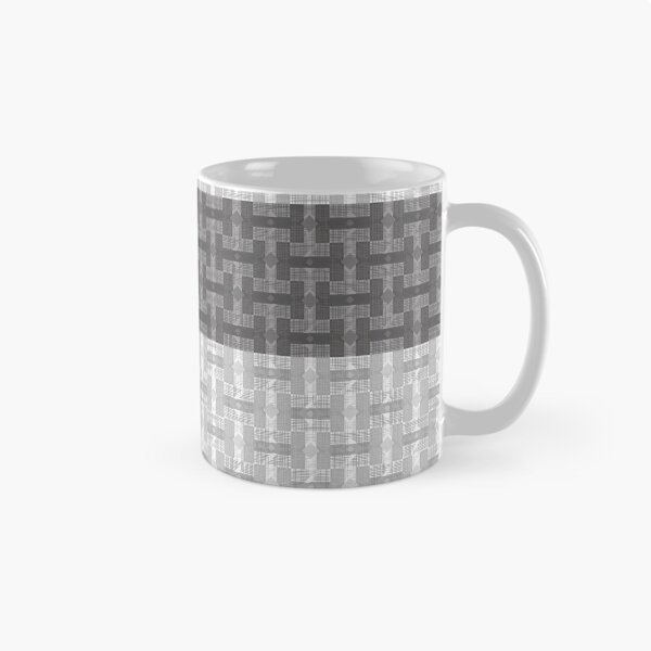 Item preview, Monochrome Grey Woven Diamond Grid designed and sold by PoeticRecipeST.