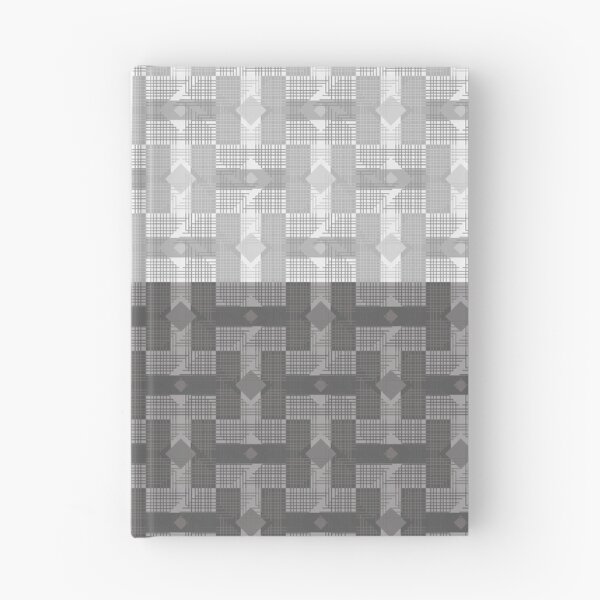 Item preview, Monochrome Grey Woven Diamond Grid designed and sold by PoeticRecipeST.