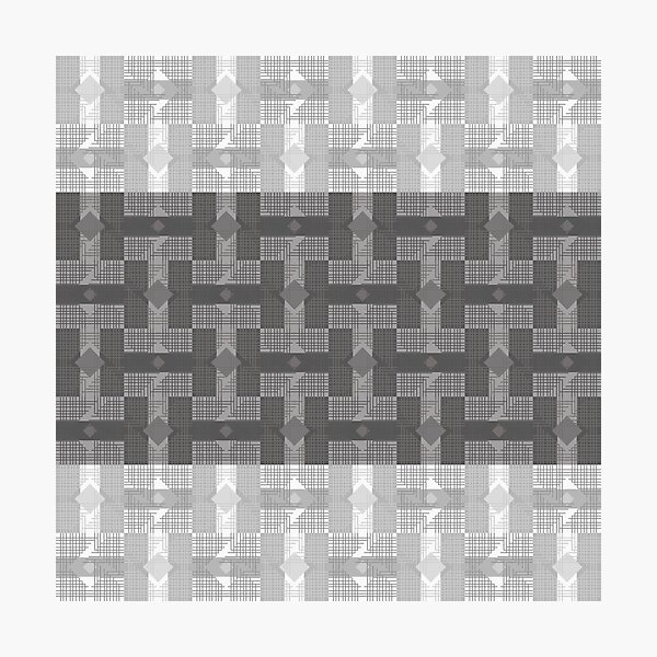 Artikelvorschau, Monochromes graues gewebtes Rautenmuster entworfen und verkauft von PoeticRecipeST.