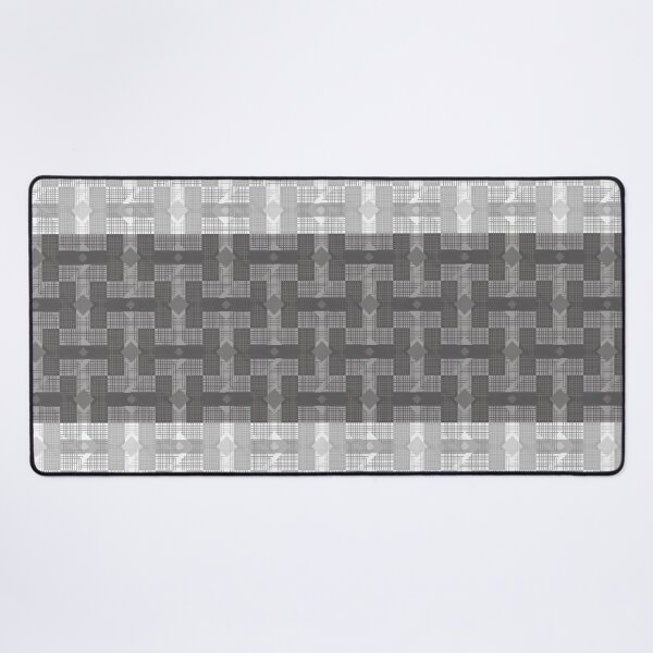 Item preview, Monochrome Grey Woven Diamond Grid designed and sold by PoeticRecipeST.