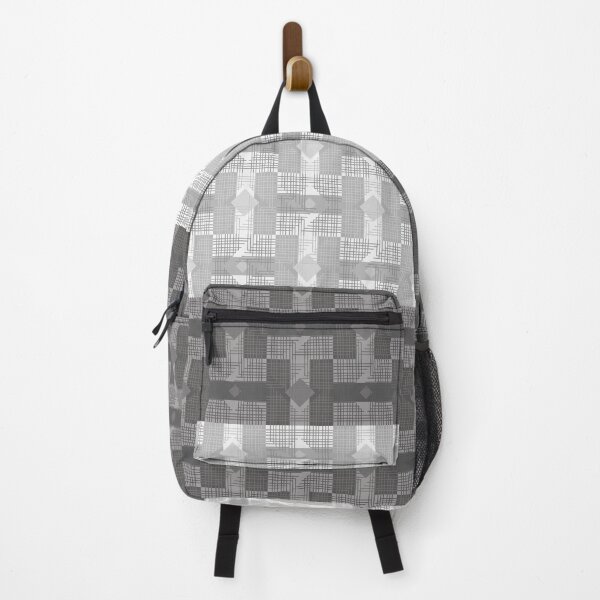 Item preview, Monochrome Grey Woven Diamond Grid designed and sold by PoeticRecipeST.