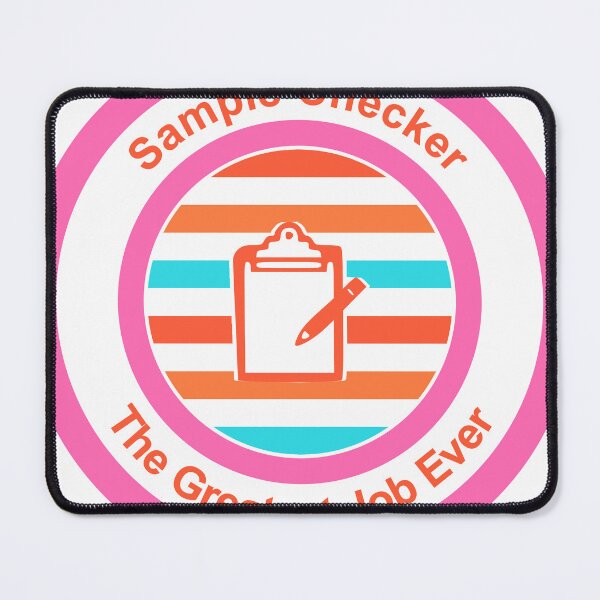 Item preview, Sample Checker The Greatest Job Ever designed and sold by TheIconSmith.
