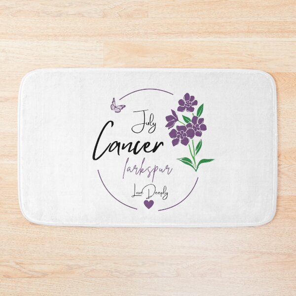 Item preview, July Cancer Larkspur | Love Deeply Zodiac Design designed and sold by FlareCraftStudio.
